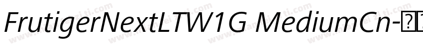 FrutigerNextLTW1G MediumCn字体转换
